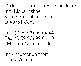 USB-Gehäuse Kontaktdaten